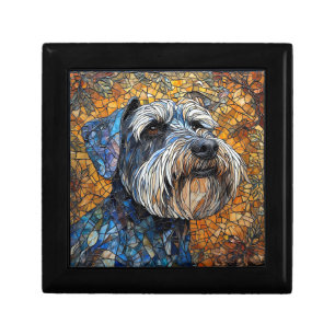 Schnauzer Dog Portrayed in Stunning Detail Gift Box