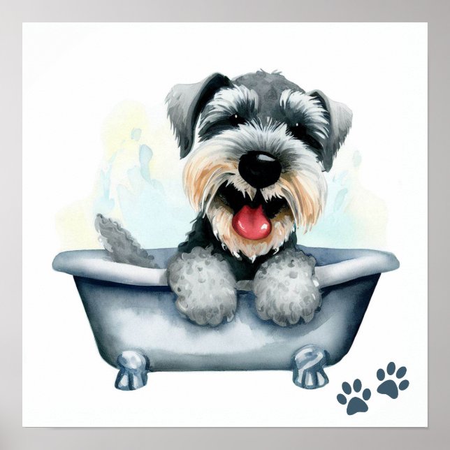 Schnauzer Dog Poster (Front)