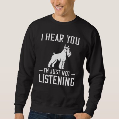 Schnauzer Dog Puppies Owner Sweatshirt