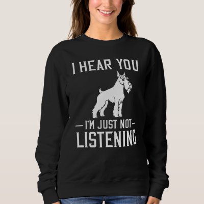 Schnauzer Dog Puppies Owner Sweatshirt