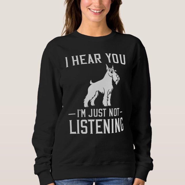 Schnauzer Dog Puppies Owner Sweatshirt (Front)