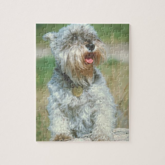 Schnauzer Dog Puzzle (Vertical)
