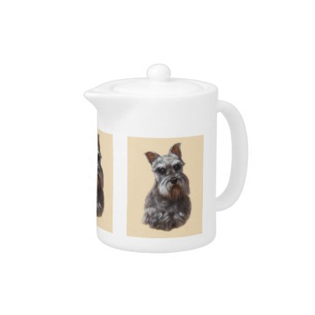 Schnauzer Dog Teapot