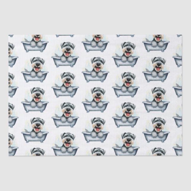 Schnauzer Dog Tissue Paper (Front)