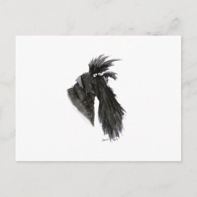 Schnauzer dog, tony fernandes postcard