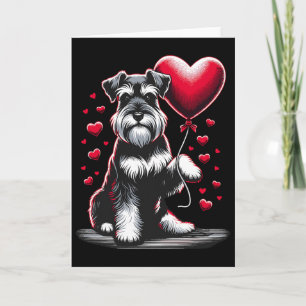 Schnauzer Dog Valentine's Day Dog Owner Valentine Card