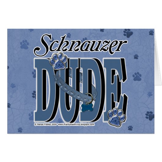 Schnauzer DUDE Cards (Front Horizontal)