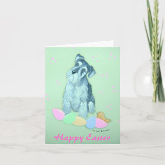 Schnauzer Easter Notecard