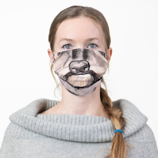 Schnauzer Face Mask (Worn)