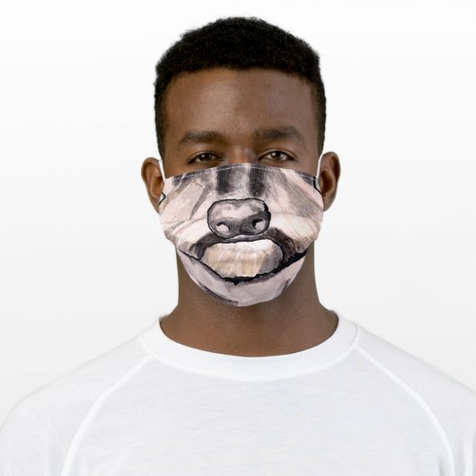 Schnauzer Face Mask (Worn)