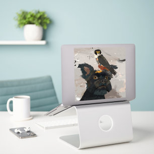 SCHNAUZER & FALCON STICKER