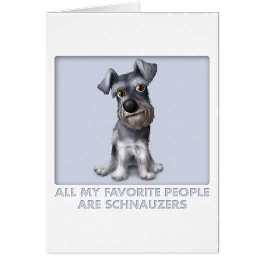 Schnauzer Favorite Cards (Front)