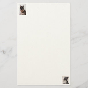 Schnauzer Felt Paper Stationary