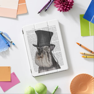 Schnauzer, Formal Hound and Hat iPad Pro Cover