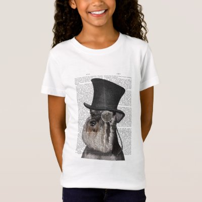 Schnauzer, Formal Hound and Hat T-Shirt