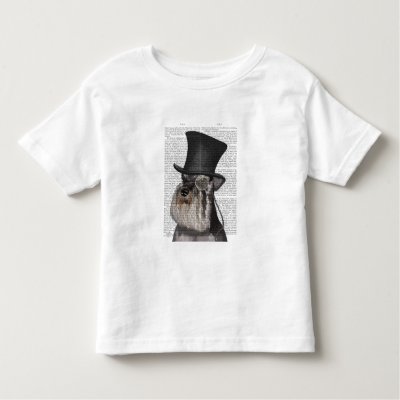 Schnauzer, Formal Hound and Hat Toddler T-shirt