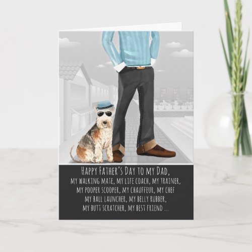Schnauzer from the Dog Fathers Day Funny Card