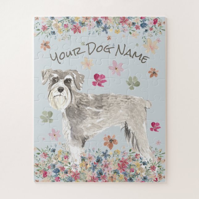 Schnauzer German Dog Jigsaw Puzzle (Vertical)