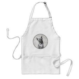 Schnauzer (Giant) - Cute Original Dog Art Adult Apron