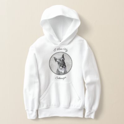 Schnauzer (Giant) - Cute Original Dog Art Hoodie