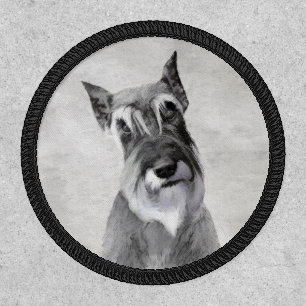 Schnauzer (Giant) - Cute Original Dog Art Patch