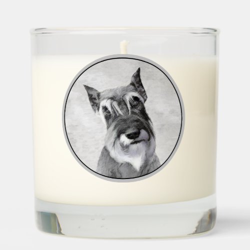 Schnauzer Giant _ Cute Original Dog Art Scented Candle