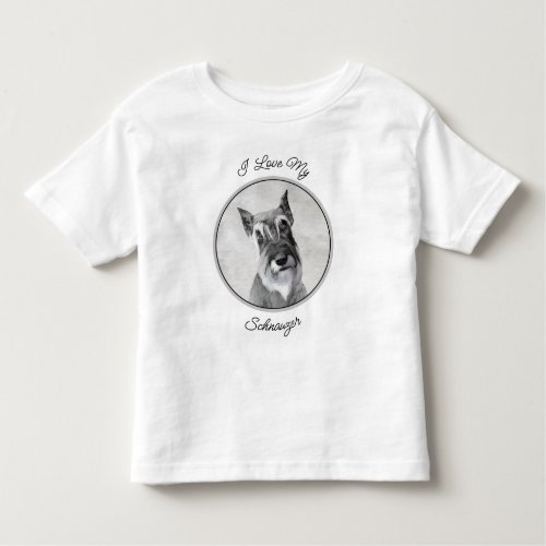 Schnauzer Giant _ Cute Original Dog Art Toddler T_shirt