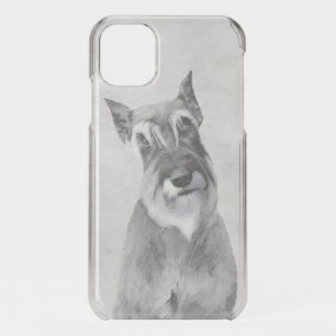 Schnauzer (Giant) - Cute Original Dog Art iPhone 11 Case