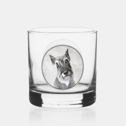 Schnauzer Giant _ Cute Original Dog Art Whiskey Glass