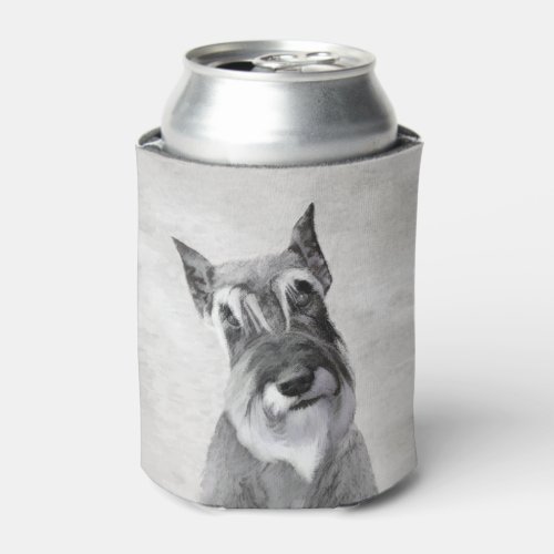 Schnauzer Giant Painting _ Dog Art Can Cooler