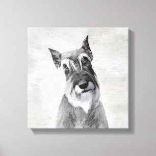 Schnauzer (Giant) Painting - Dog Art Canvas Print