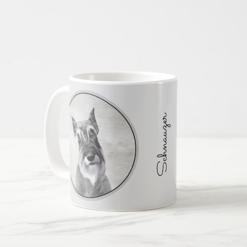 Schnauzer Giant Painting _ Dog Art Coffee Mug