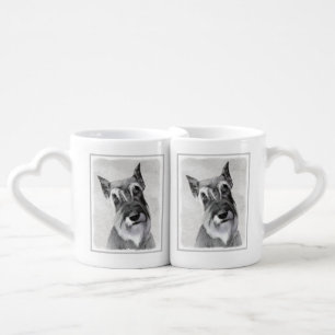 Schnauzer (Giant) Painting - Dog Art Coffee Mug Set