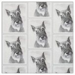 Schnauzer (Giant) Painting - Dog Art Fabric