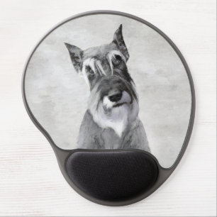 Schnauzer (Giant) Painting - Dog Art Gel Mouse Pad