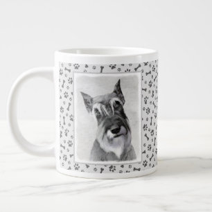 Schnauzer (Giant) Painting - Dog Art Giant Coffee Mug