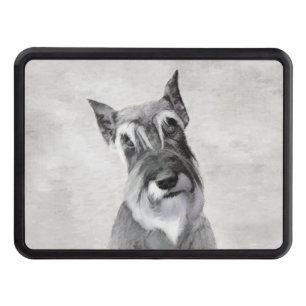 Schnauzer (Giant) Painting - Dog Art Hitch Cover
