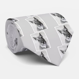 Schnauzer (Giant) Painting - Dog Art Neck Tie