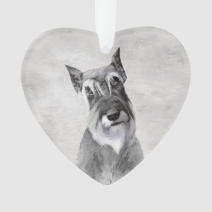 Schnauzer (Giant) Painting - Dog Art Ornament