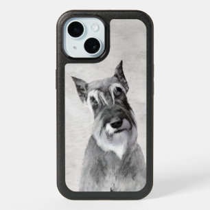 Schnauzer (Giant) Painting - Dog Art OtterBox iPho iPhone 15 Case