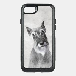 Schnauzer (Giant) Painting - Dog Art OtterBox iPho Commuter iPhone SE/8/7 Case