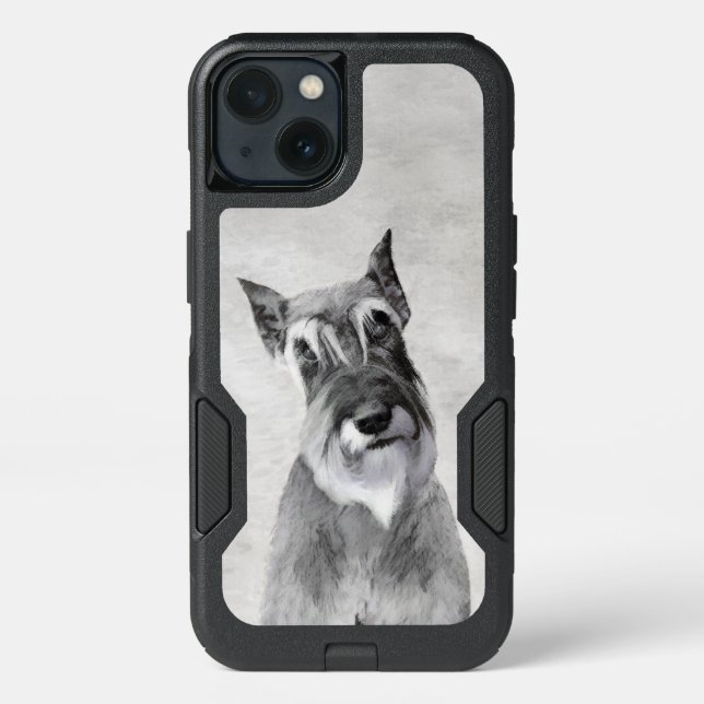 Schnauzer (Giant) Painting - Dog Art Otterbox iPhone Case (Back)
