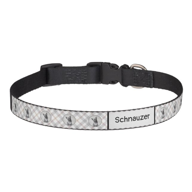 Schnauzer (Giant) Painting - Dog Art Pet Collar (Front)
