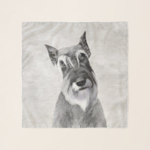 Schnauzer (Giant) Painting - Dog Art Scarf