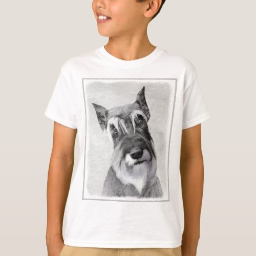 Schnauzer Giant Painting _ Dog Art T_Shirt
