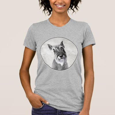 Schnauzer (Giant) Painting - Dog Art T-Shirt