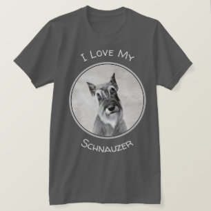 Schnauzer (Giant) Painting - Dog Art T-Shirt