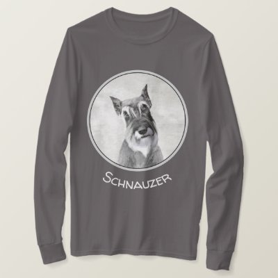 Schnauzer (Giant) Painting - Dog Art T-Shirt