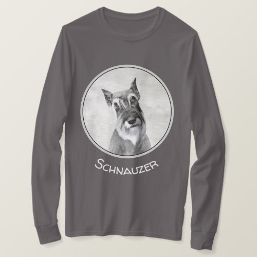 Schnauzer Giant Painting _ Dog Art T_Shirt