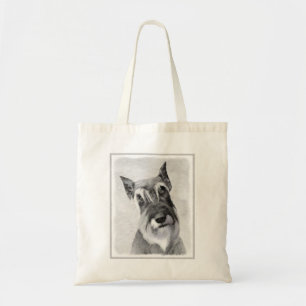 Schnauzer (Giant) Painting - Dog Art Tote Bag